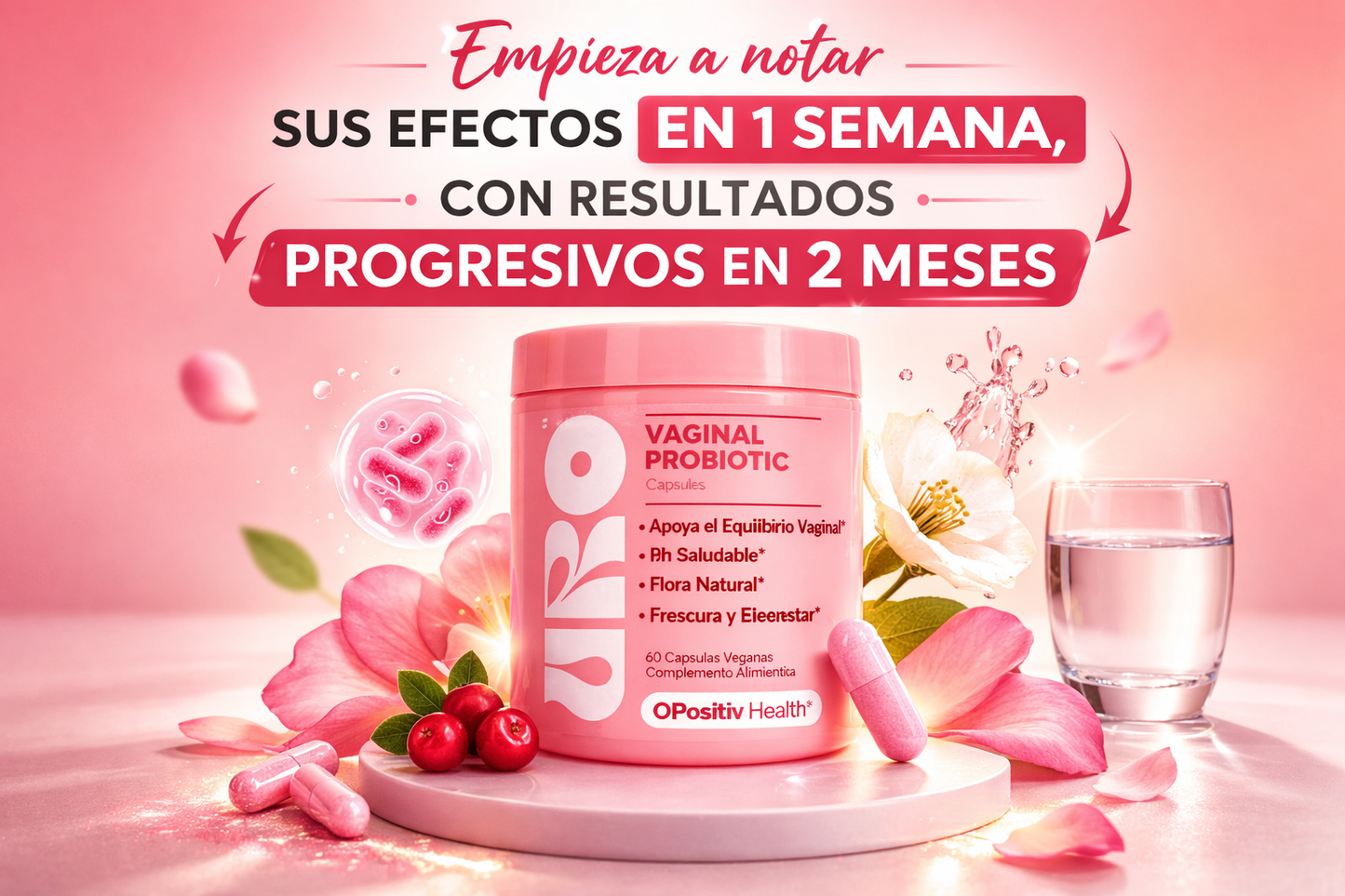 Probióticos vaginales para el cuidado íntimo femenino